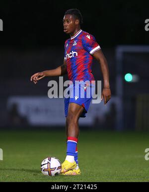 Tayo Adaramola of Crystal Palace U21. - Crystal Palace U21 v Hertha Berlin U21, Premier League International Cup, Champion Hill Stadium, London. - 6th September 2022. Editorial Use Only - DataCo Restrictions Apply. Stock Photo