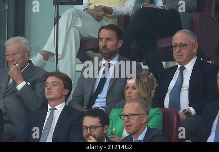 England manager Gareth Southgate. - West Ham United v Tottenham Hotspur, Premier League, London Stadium, London, UK - 31st August 2022 Editorial Use Only - DataCo restrictions apply Stock Photo