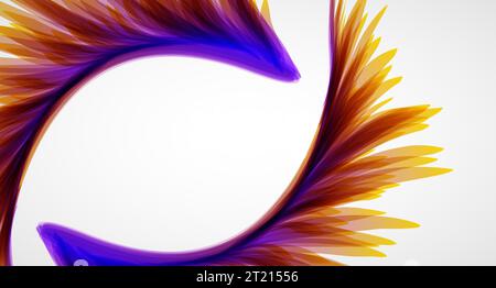 Abstract background with gradient colors with neon lighting. Stock Vector