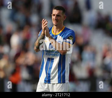 Lewis Dunk Brighton Applauds Fans After Final Whistle During The Premier League Match