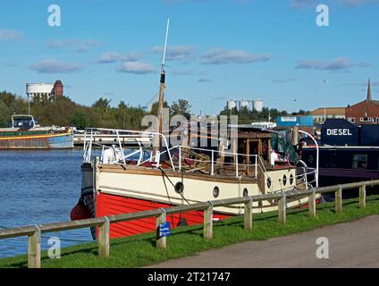 Boats in Goole Marina, East Yorkshire, England UK Stock Photo