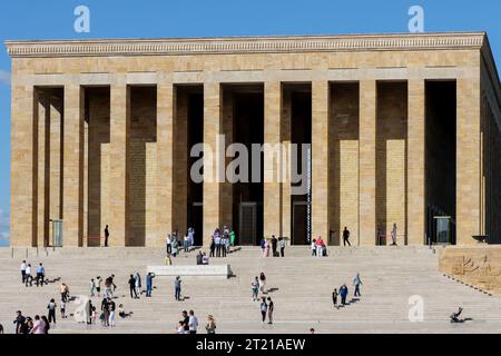 Ankara, Turkey - July 10 2023: The complex located in Ankara's Cankaya district and containing the mausoleum of Mustafa Kemal Ataturk Stock Photo