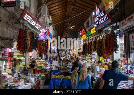 Sanliurfa Turkey - July 15 2023: Dergah Grand Bazaar interior view Stock Photo