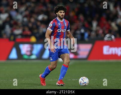 Cardo Siddik of Crystal Palace on the ball during the match between Crystal Palace v Manchester United at the MCG on 19th July 2022. - Manchester United v Melbourne Victory, MCG Stadium, Melbourne. - 19th July 2022. Editorial Use Only Stock Photo