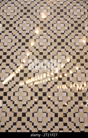 Abstract Geometric Tiled Pattern Background Stock Photo