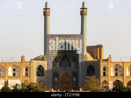 Isfahan, Iran - July 31 2023: Naqsh-e Jahan Square. Located in the center of Isfahan, it is the largest square in Iran and Southwest Asia. The square Stock Photo