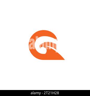 G Eagle Logo Design. Eagle Head Vector Stock Vector