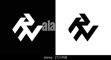 RN Logo, RN Monogram, Initial RN Logo, Letter RN Logo, Icon, Vector Stock Vector