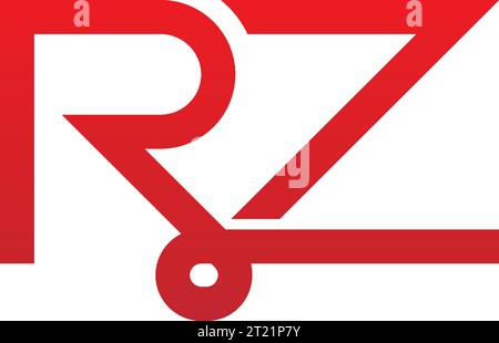 RZ logo, RZ Monogram, Initial RZ Logo, Letter RZ logo, Icon, Vector Stock Vector