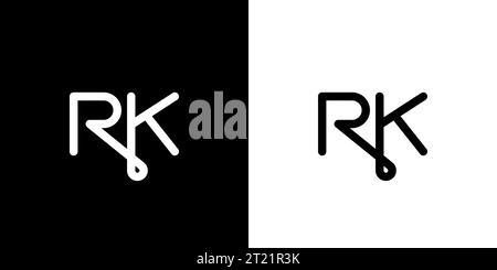 RK logo, RK Monogram, Initial RK Logo, Letter RK logo, Icon, Vector Stock Vector