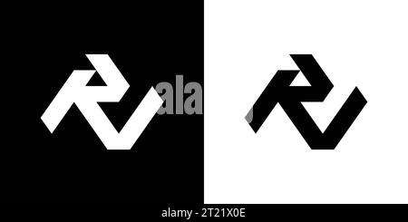 RV logo, RV Monogram, Initial RV Logo, Letter RV logo, Icon, Vector Stock Vector
