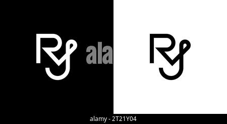RJ logo, RJ Monogram, Initial RJ Logo, Letter RJ logo, Icon, Vector Stock Vector