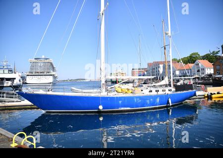 Sightseeing Landscapes Stavanger, Maloy, Nordfjordeid City in Norway Stock Photo