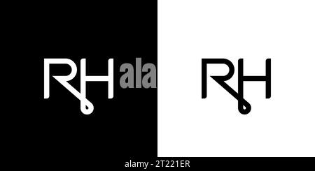 RH Logo, RH Monogram, Initial RH Logo, Letter RH Logo, Icon, Vector Stock Vector