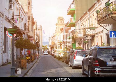 August 07, 2022. Georgia. Batumi. Narrow streets of the old city in Batumi. Stock Photo