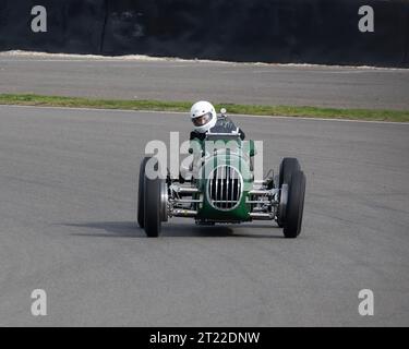 Ian Baxter drives his 1937 Alta 61 IS Voiturette racing car at the 2023 ...