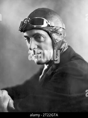 Malcolm Campbell. Portrait of the British racing driver, Major Sir Malcolm Campbell (1885-1948), c. 1935 Stock Photo