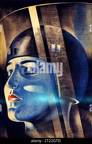 Poster for the 1927 film 'Metropolis', directed by Fritz Lang, lithograph, 1927 Stock Photo