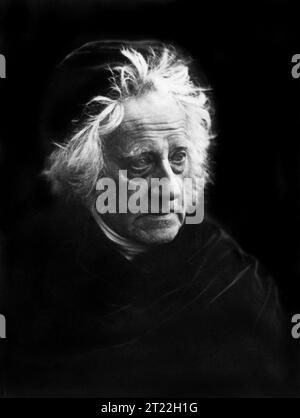 John Herschel. Portrait of Sir John Frederick William Herschel (1792-1871) by Julia Margaret Cameron, 1867 Stock Photo