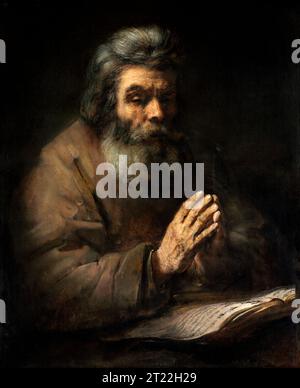 Rembrandt Seated Old Man Stock Photo - Alamy