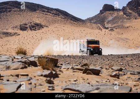 501 MACIK Martin (cze), TOMASEK Frantisek (cze), SVANDA David (cue), MM Technology, Iverco Powerstar, FIA W2RC, action during the Stage 3 of the Rallye du Maroc 2023, on October 16, 2023 around Zagora, Morocco Stock Photo