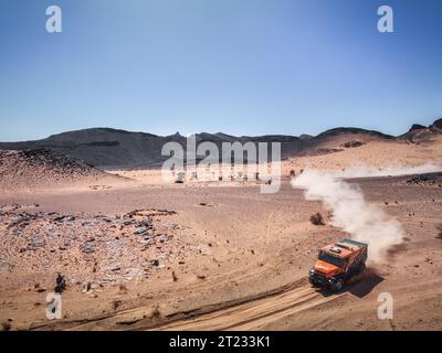 501 MACIK Martin (cze), TOMASEK Frantisek (cze), SVANDA David (cue), MM Technology, Iverco Powerstar, FIA W2RC, action during the Stage 3 of the Rallye du Maroc 2023, on October 16, 2023 around Zagora, Morocco Stock Photo