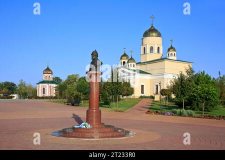 The Alexander Nevsky Church and chapel inside the 15th century Tighina Fortress in Bender (Transnistria), Moldova Stock Photo