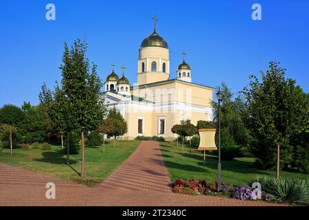 The Alexander Nevsky Church inside the 15th century Tighina Fortress in Bender (Transnistria), Moldova Stock Photo