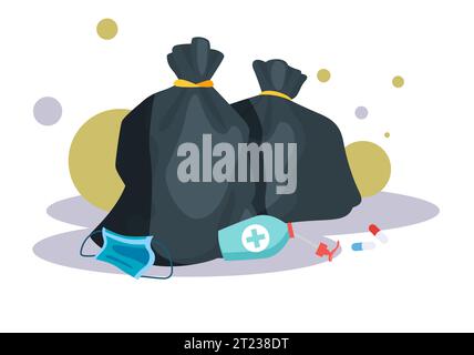 Biomedical Waste Management - Stock Illustration as EPS 10 File Stock Vector