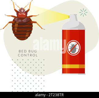 Remove Bed Bugs - Genus Cimex - Stock Illustration  as EPS 10 File Stock Vector