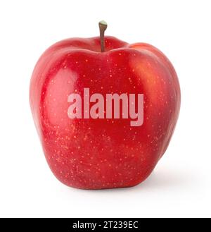 Fresh red apple isolated on white, with clipping path Stock Photo