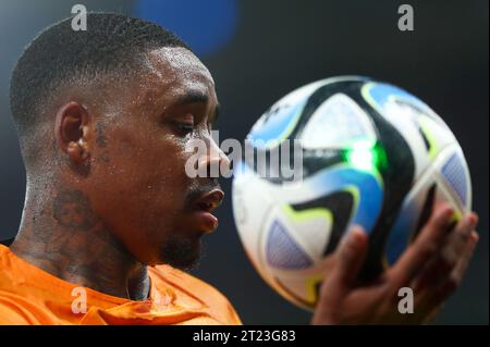 Athens, Greece. 16th Oct, 2023. ATHENS, GREECE - OCTOBER 16: Steven Bergwijn of the Nederlands during the UEFA EURO 2024 Qualifying Round Group B match between Greece and Netherlands at OPAP Arena on October 16, 2023 in Athens, Greece (Photo by/Orange Pictures) Credit: Orange Pics BV/Alamy Live News Stock Photo