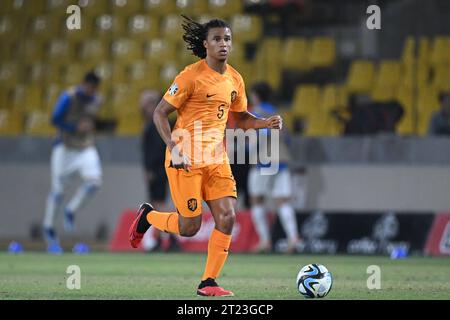 Athens, Greece. 16th Oct, 2023. ATHENS, GREECE - OCTOBER 16: Nathan Ake of the Nederlands during the UEFA EURO 2024 Qualifying Round Group B match between Greece and Netherlands at OPAP Arena on October 16, 2023 in Athens, Greece (Photo by/Orange Pictures) Credit: Orange Pics BV/Alamy Live News Stock Photo