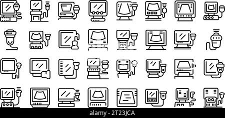 Linear ultrasound probe transducer sonography diagram illustration ...