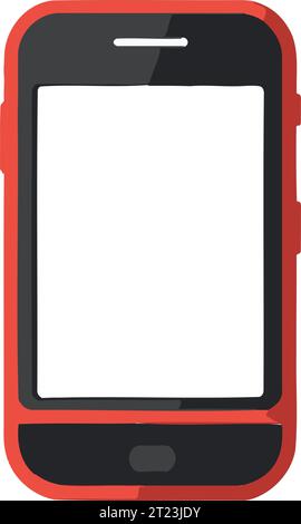 Cellphone Mockup On A Transparent Background Isolated Vector Stock Vector