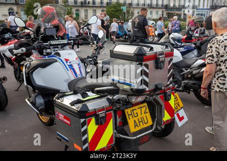 BMW R1250 GS adventure bike at Weymouth motorbike show on the promenade,Dorset,England,UK,2023 Stock Photo