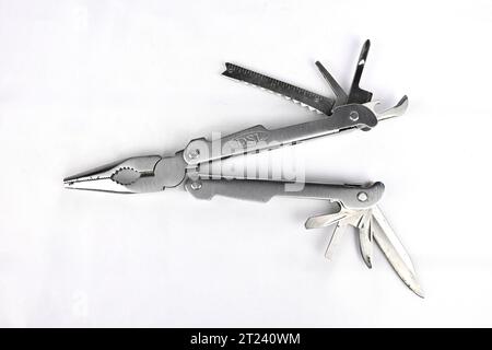 Vintage DSL multi tool pliers  – Wales, UK  – 10 October 2023 Stock Photo
