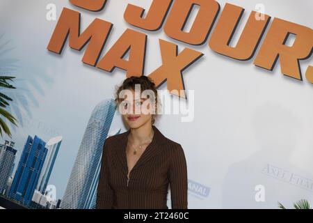 Paris, France. 16th Oct, 2023. Lou de Laâge attends the 3 JOURS MAX premiere by Tarek Boudali at Le Grand Rex on October 16, 2023 in Paris, France. Credit: Bernard Menigault/Alamy Live News Stock Photo