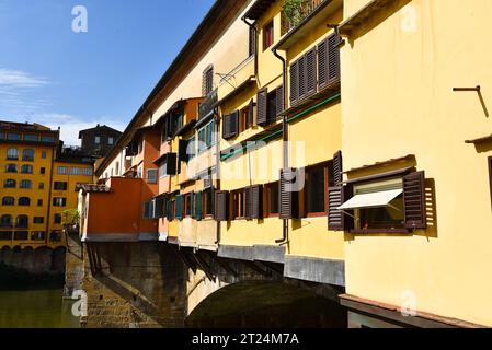 Florence, Italy. September 16, 2023. The Ponte Vecchio in Florence. High quality photo Stock Photo