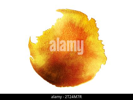 Abstract golden grunge round blot texture background. Vector illustration Stock Vector