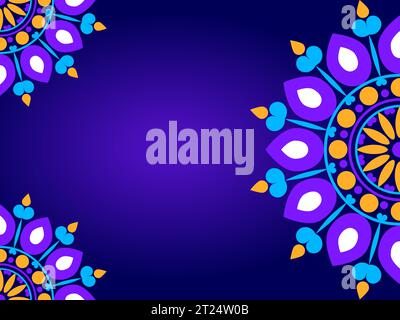 Colourful Mandala Background Editable Vector File Stock Vector