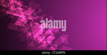 Vector illustration. Digital technology and engineering isometric background. Stock Vector