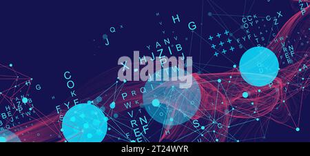 Abstract flowing wave lines. Design element for technology, science, modern concept. Stock Vector