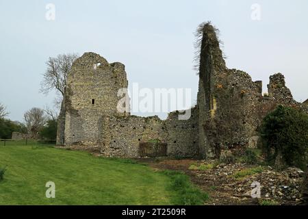 Ruins of Saint Radigund's Abbey on the North Downs above Dover at Abbey ...