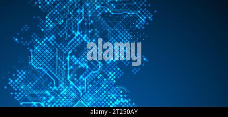 Abstract background on technological and scientific topics. Vector Stock Vector