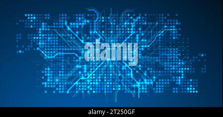 Abstract background on technological and scientific topics. Vector Stock Vector