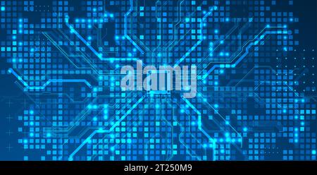 Abstract background on technological and scientific topics. Vector Stock Vector
