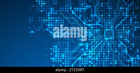 Abstract background on technological and scientific topics. Vector Stock Vector