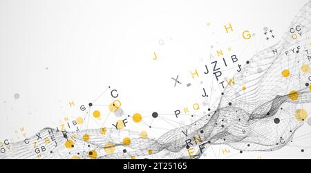 Abstract colorful background. Wireframe trendy fluid cover design. Stock Vector