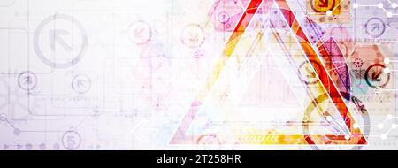 Abstract color digital communication technology background. Vector Stock Vector